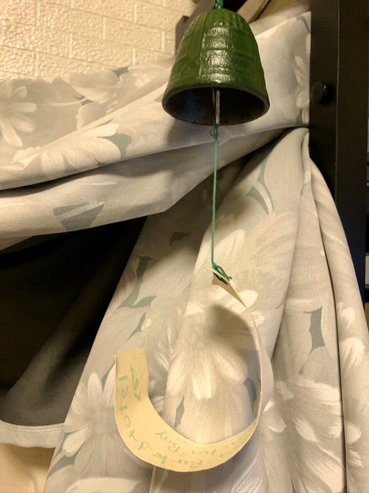 Cast-iron Wind Chime – dark green temple bell