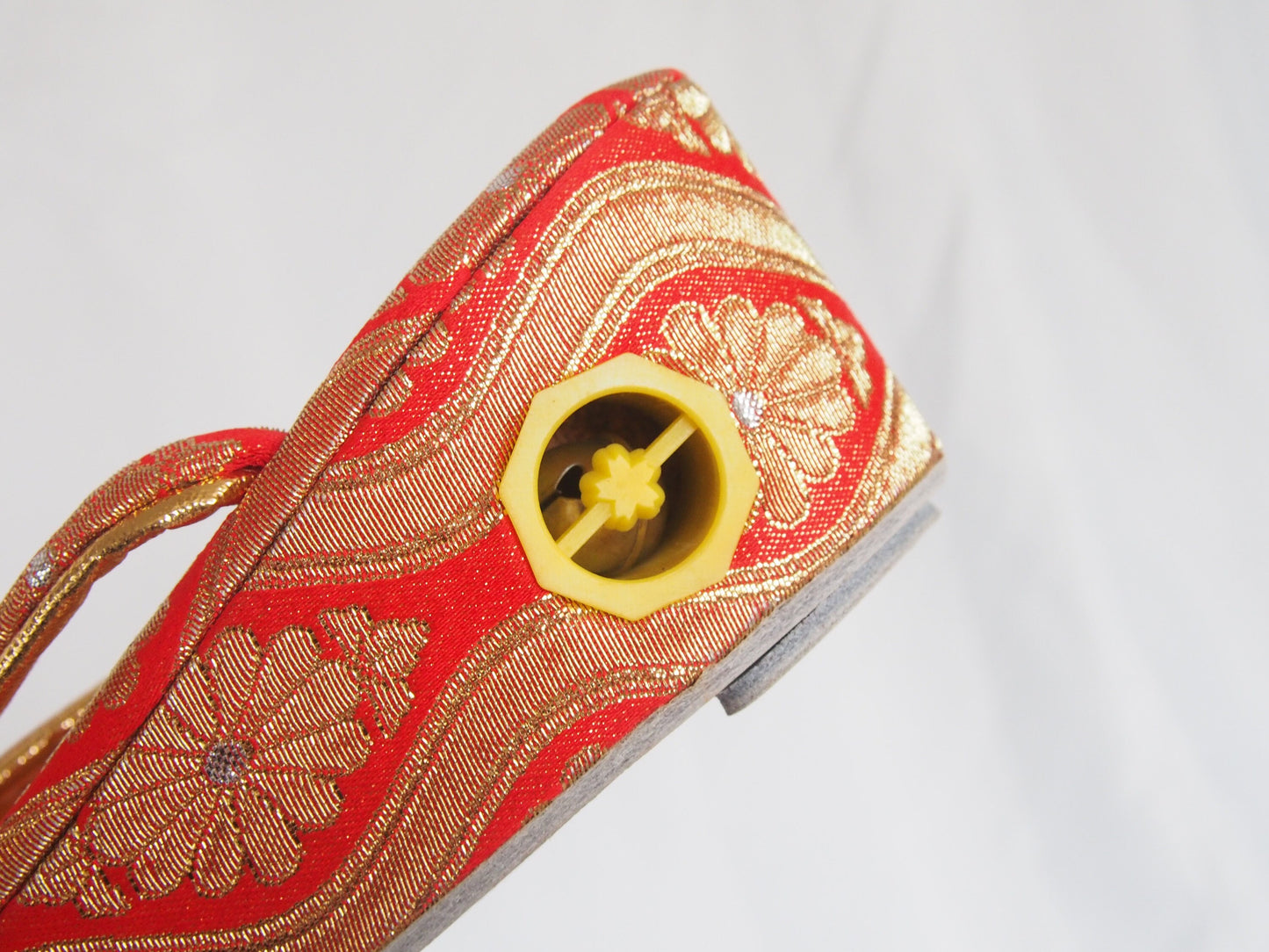 Vintage zori with bells - traditional Japanese shoes for kids