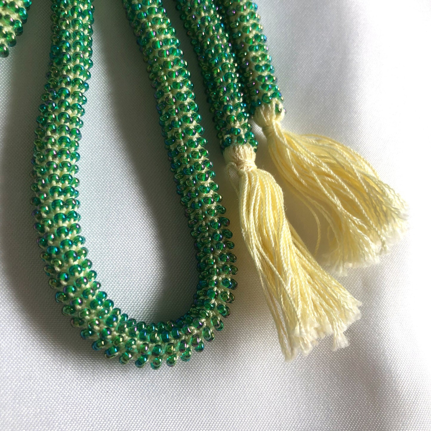 Beaded obijime - different colors available