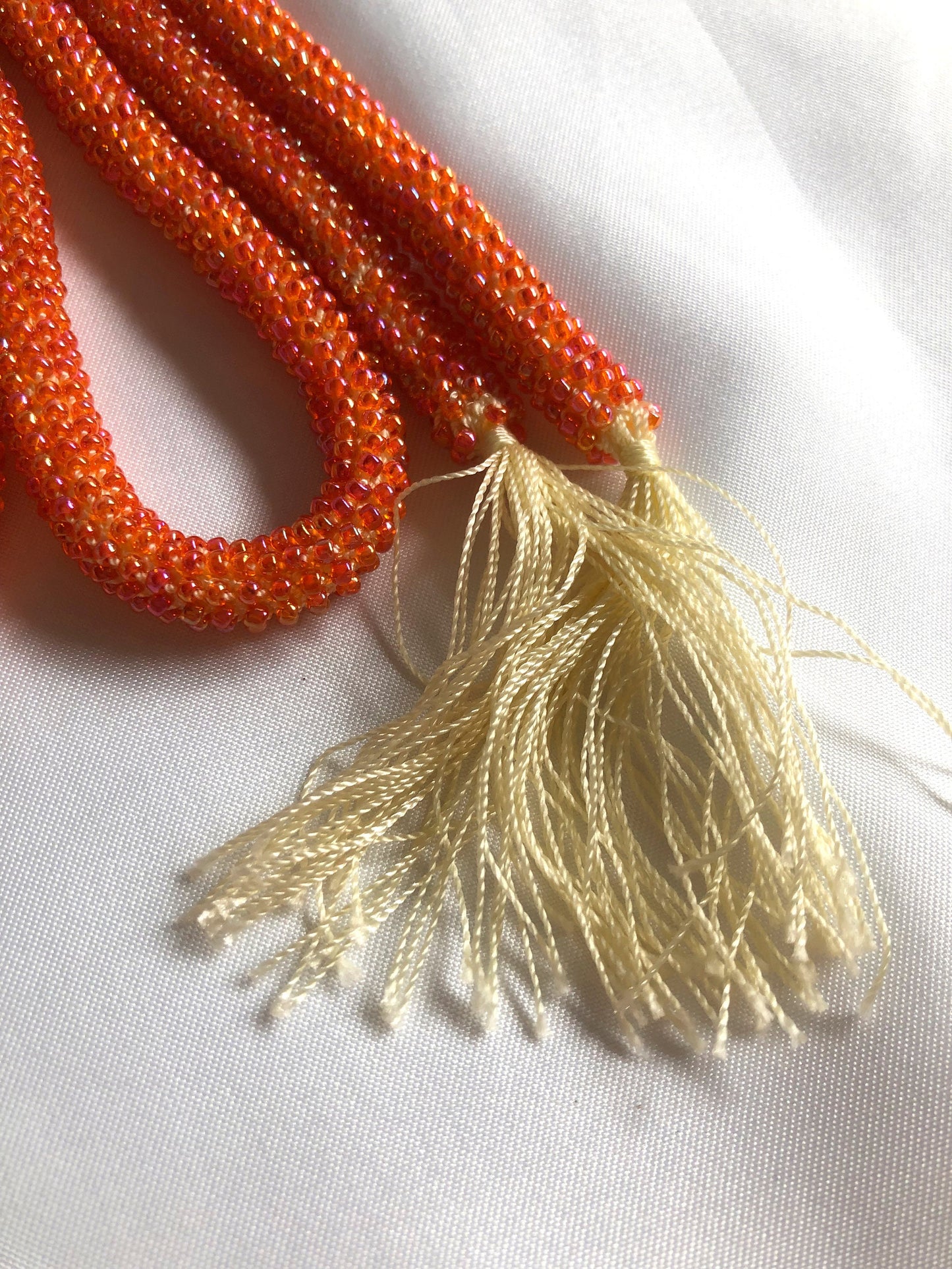 Beaded obijime - different colors available