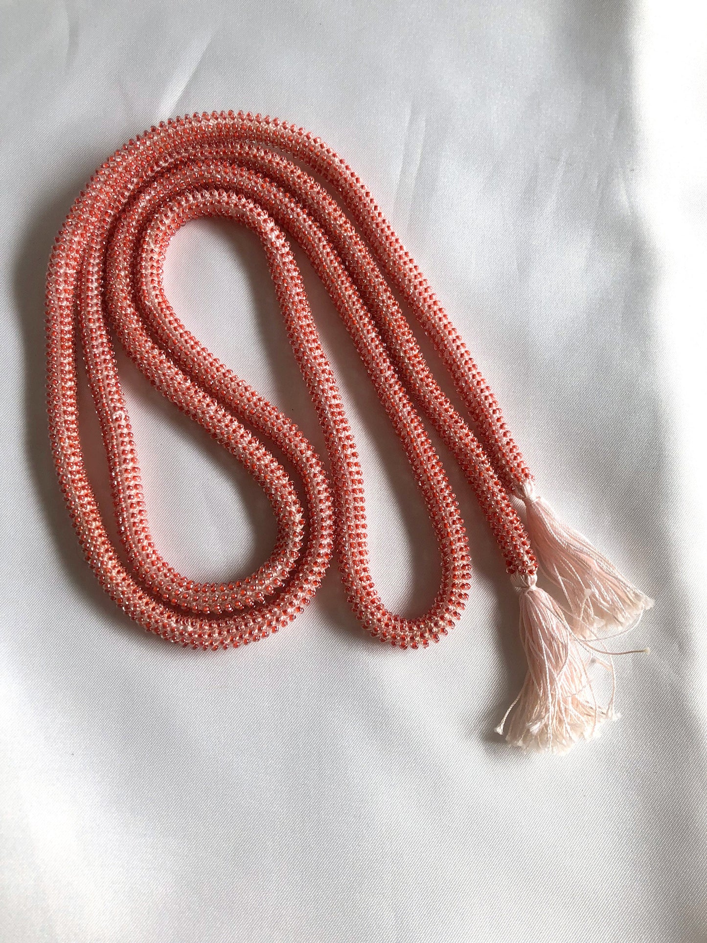 Beaded obijime - different colors available