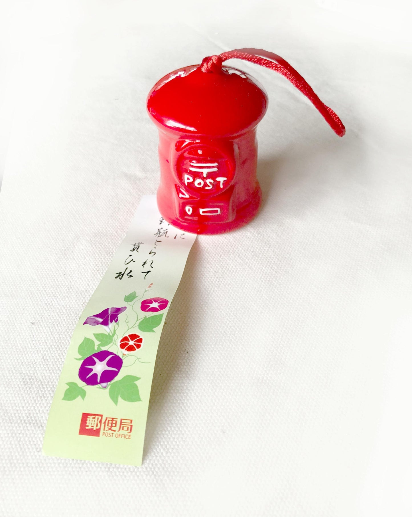 Japanese mailbox - ceramic wind chime (fuurin)