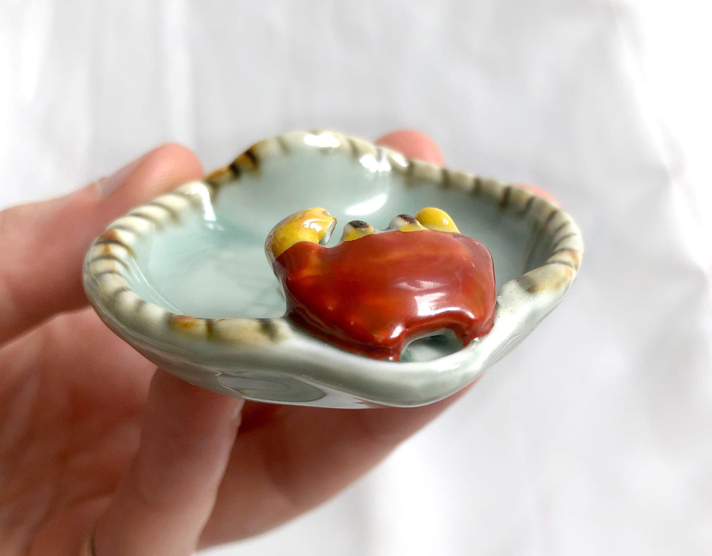Miniature Japanese plates - crabs (set of 5)