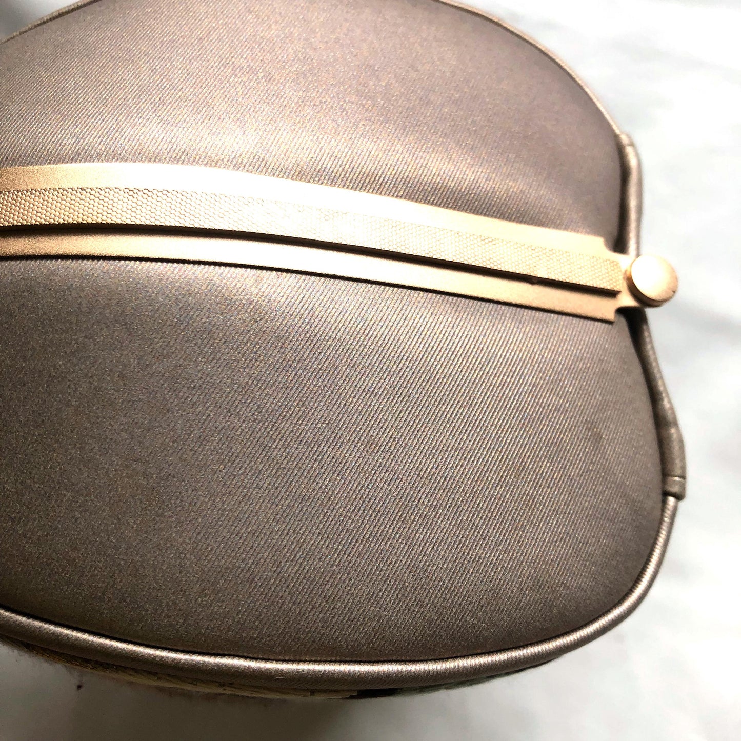 Vintage kimono handbag - dusty pink with flower motif