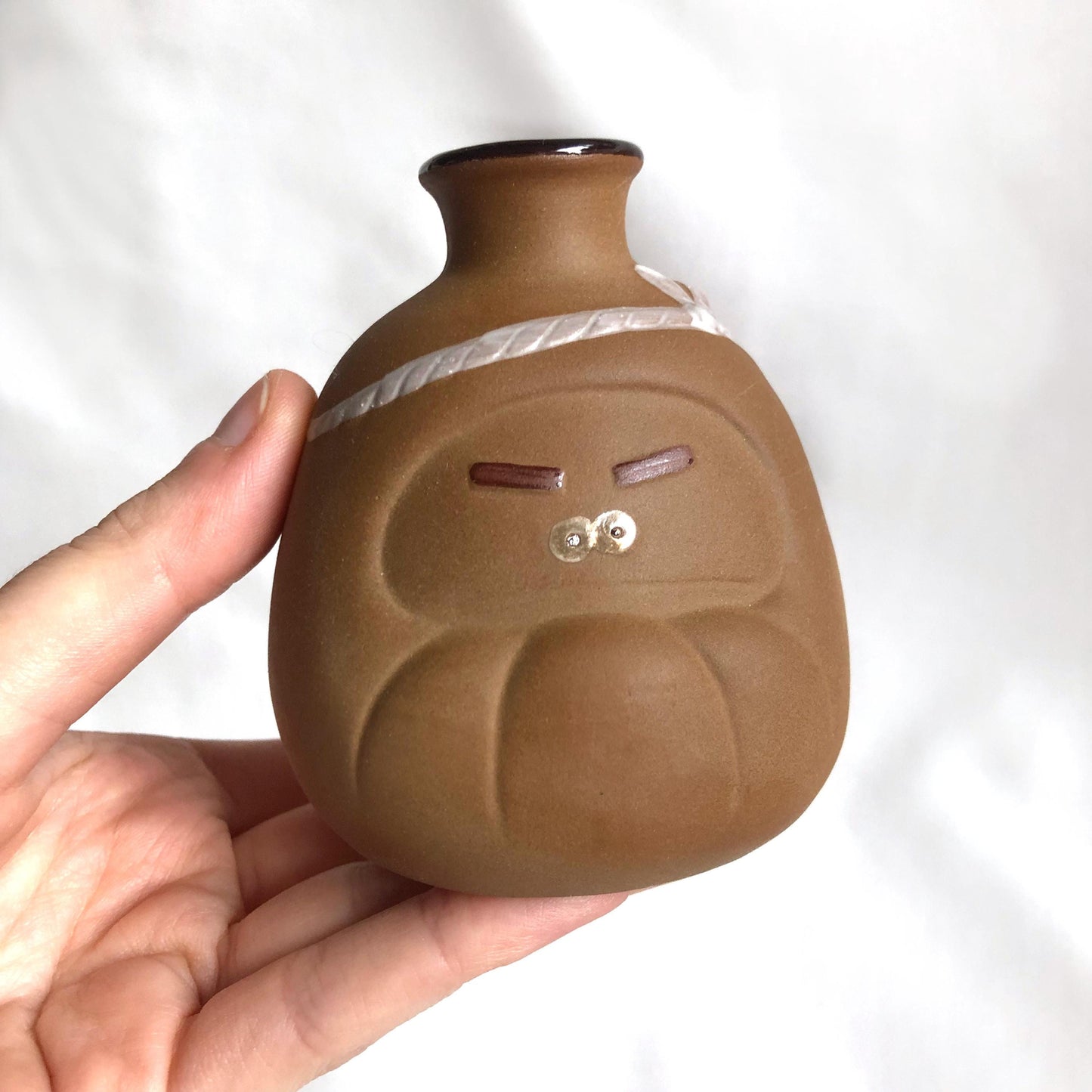 Cute Japanese sake bottle set - small daruma