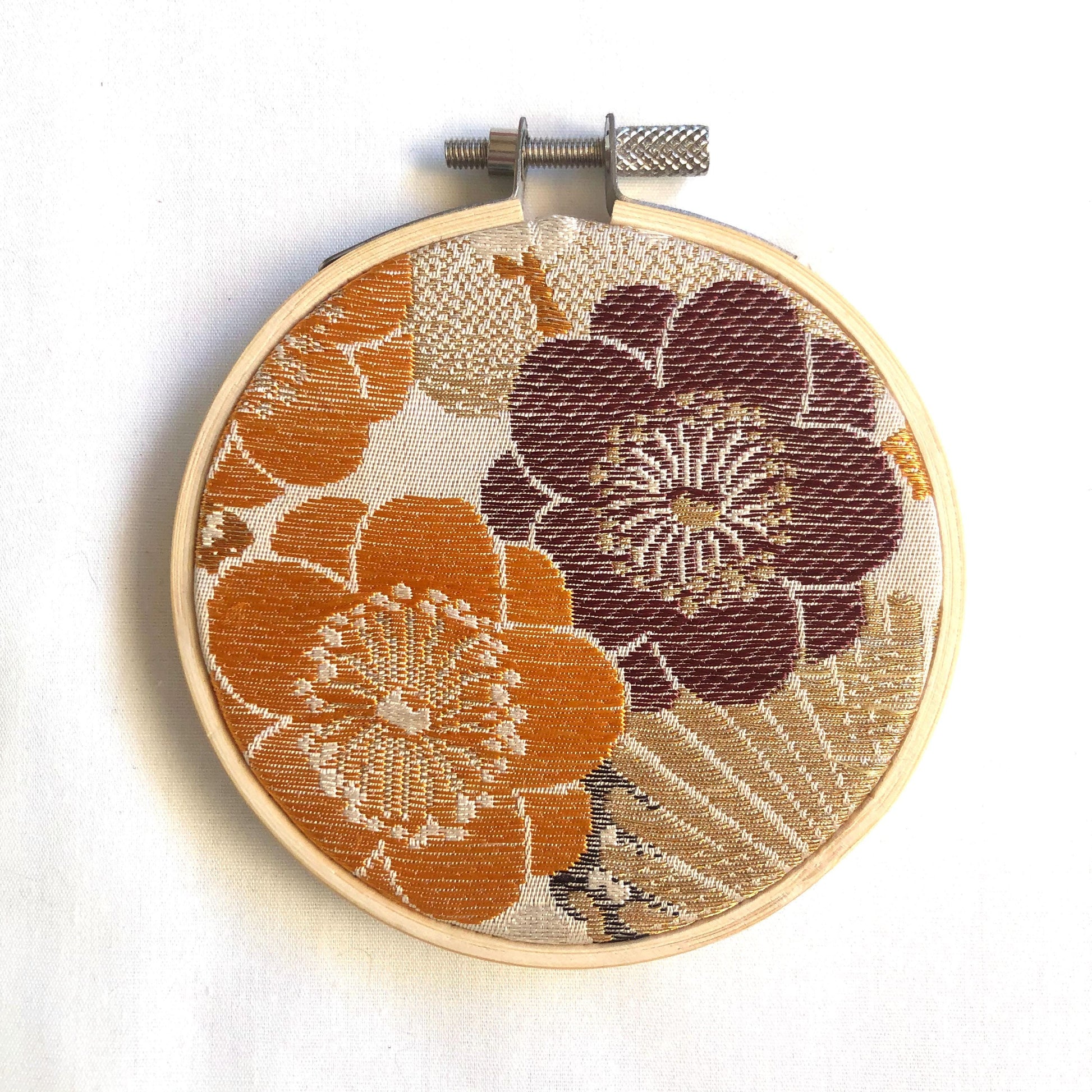 Vintage obi wall hanging - tondo 8cm