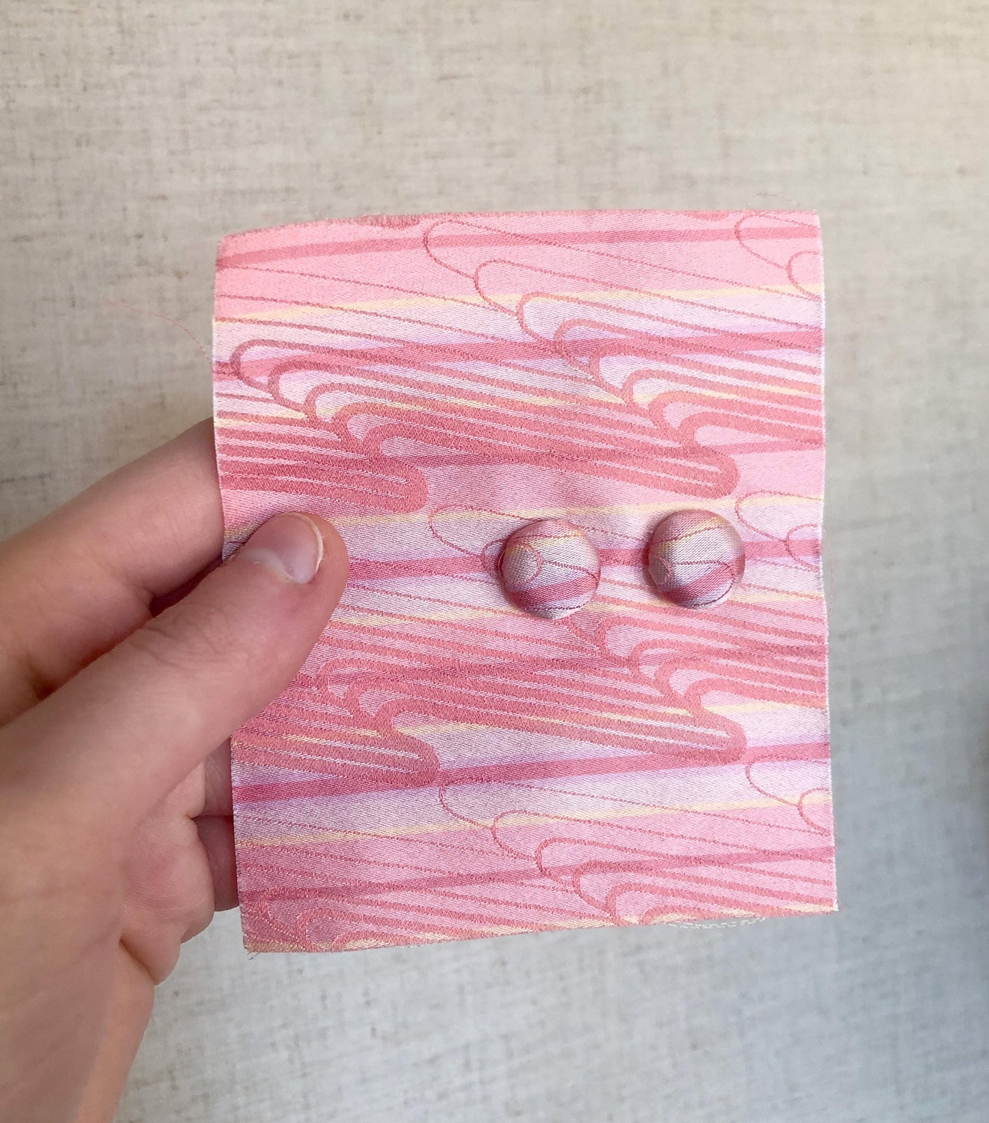 Traditional Japanese long kimono coat - cute light pink