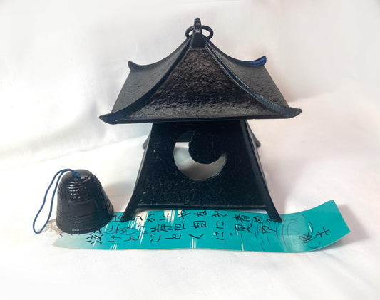 Cast iron wind chime (fuurin) - big sized moon lantern