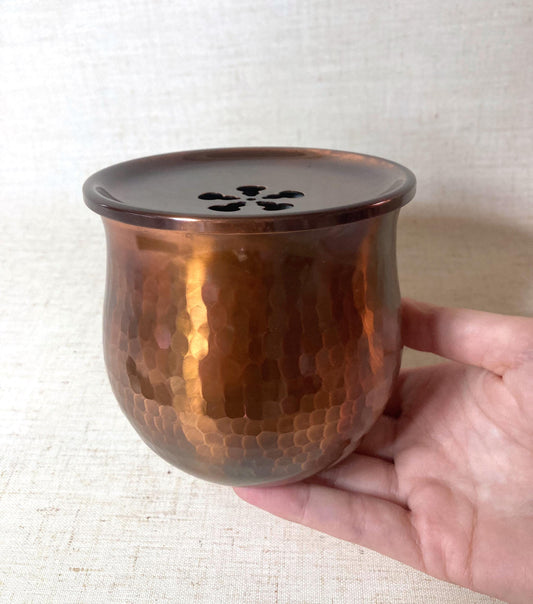 Simple metal koboshi (kensui) - tea ceremony waste water container