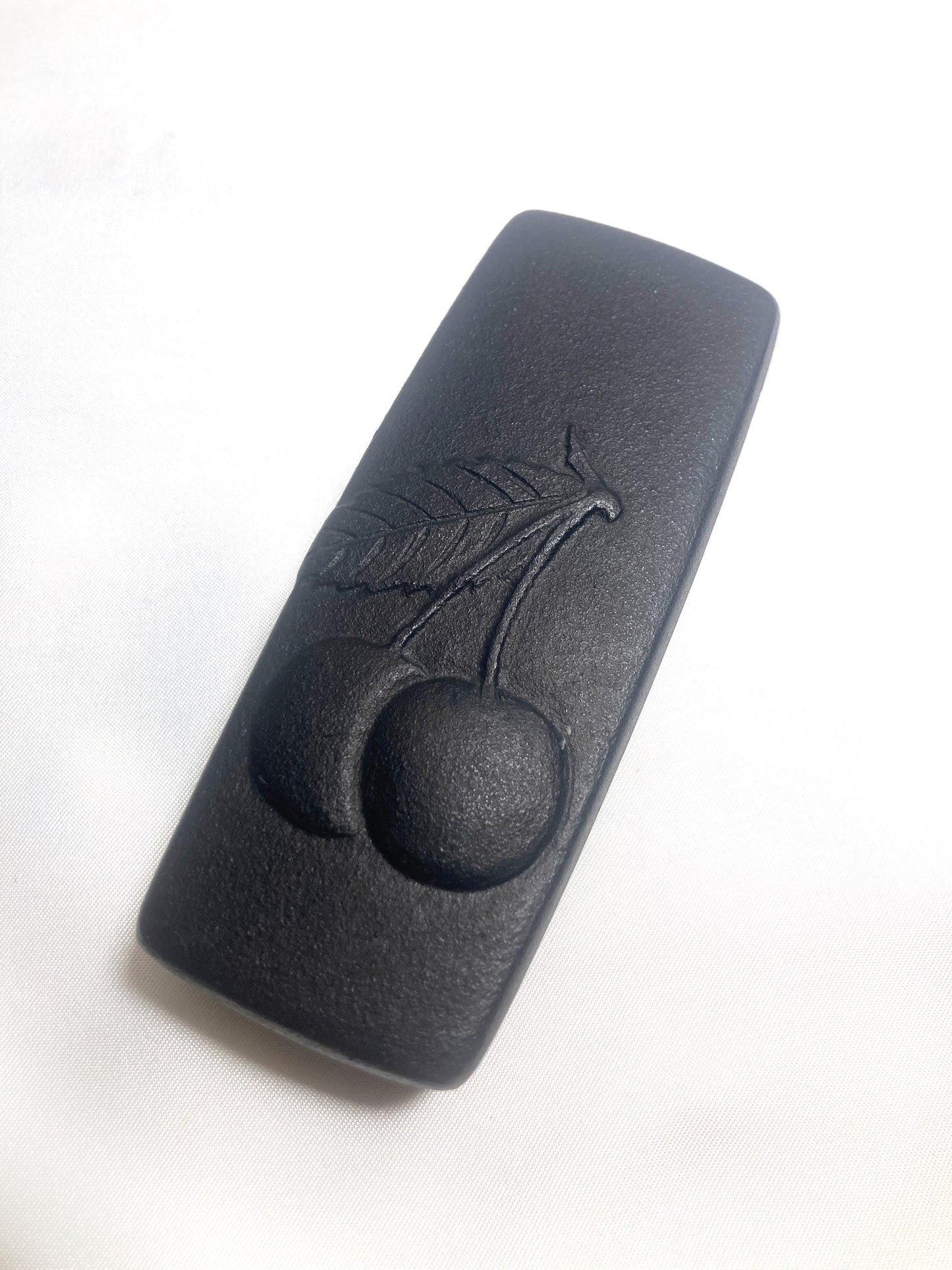 Small Japanese cast iron box - cherry fruit