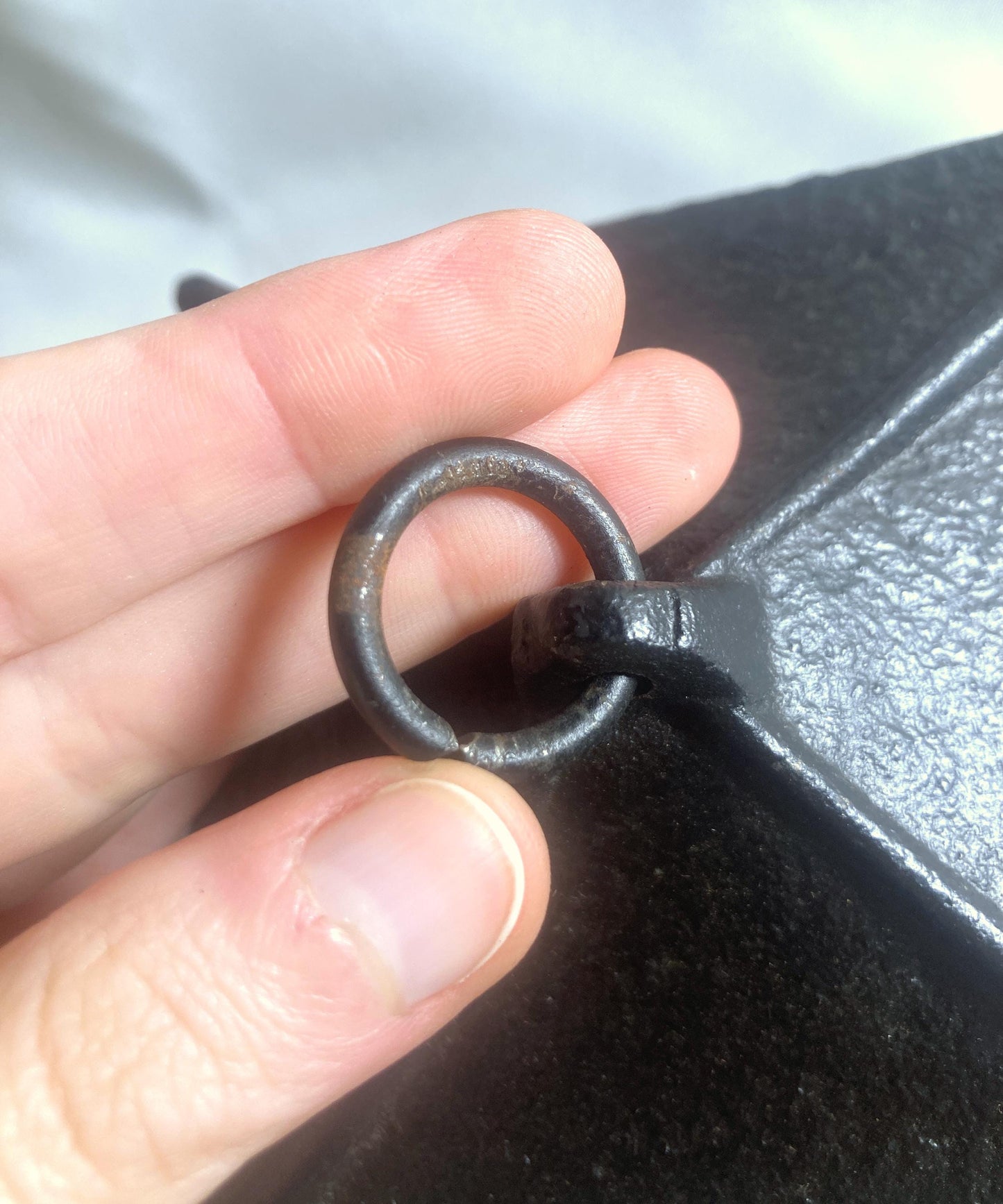 Cast iron wind chime (fuurin) - moon lantern and a monkey (small size)