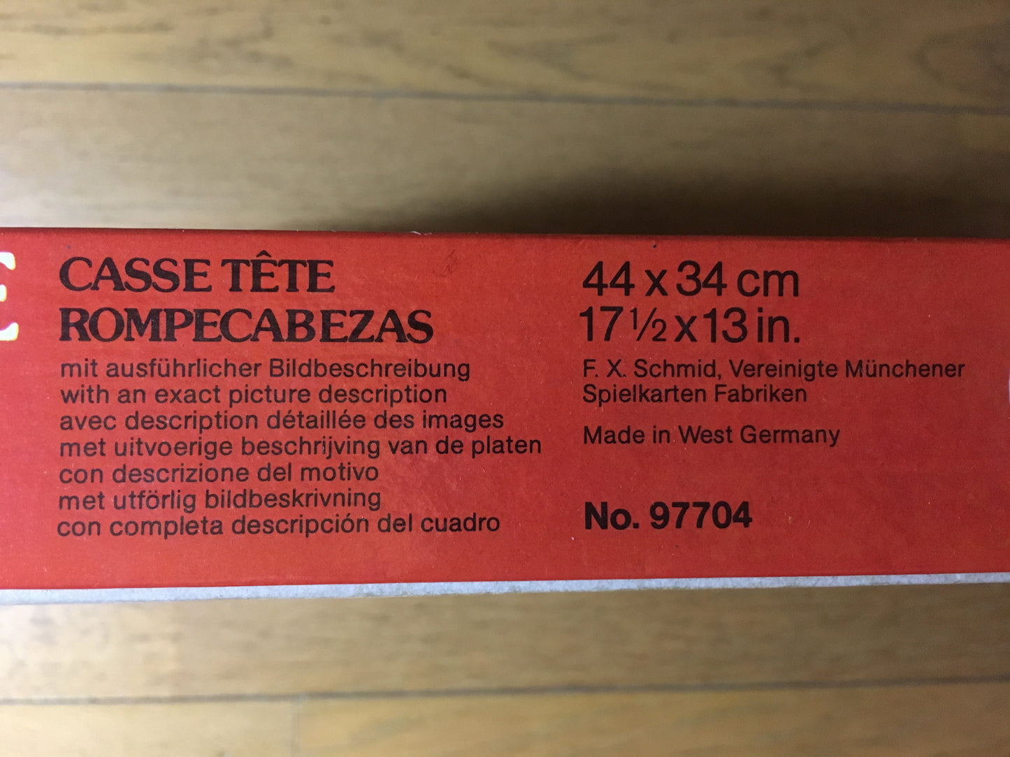 Evening on the Rhine - vintage jigsaw puzzle