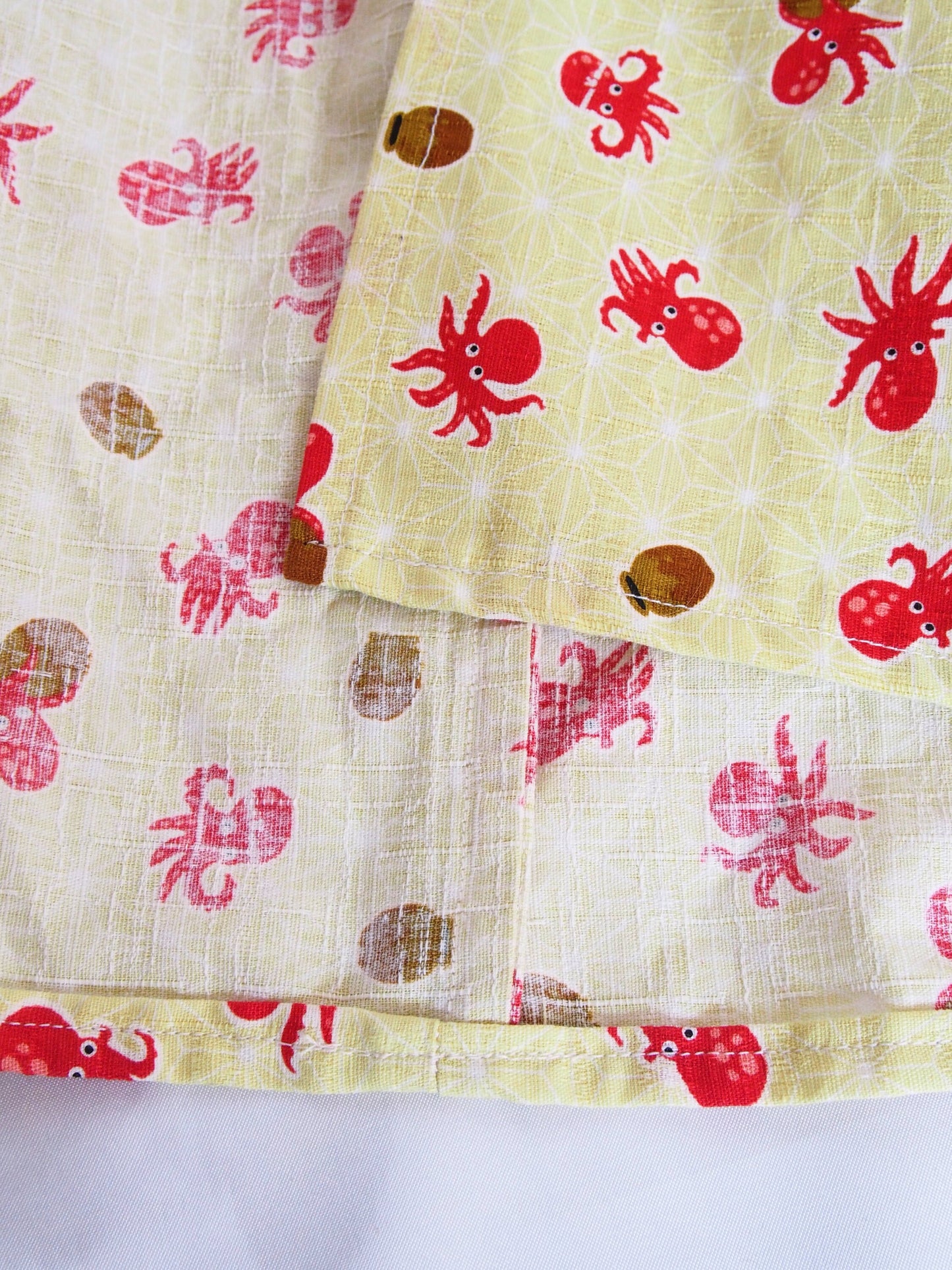 Octopus party - mini wrap cotton skirt