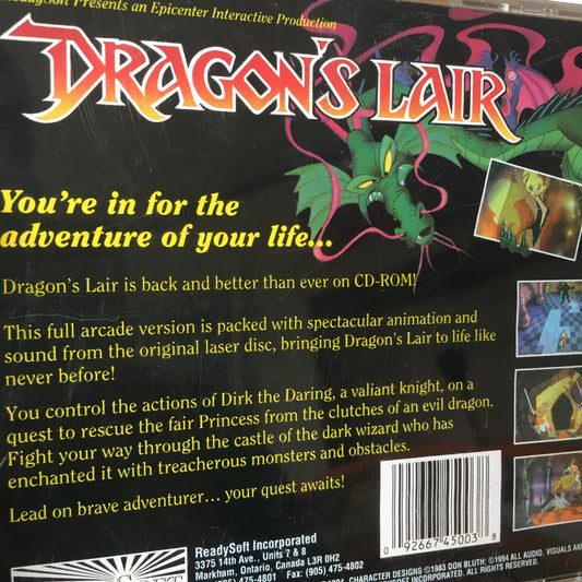 Dragon's Lair for old Macintosh computers - Full Arcade Version Classic