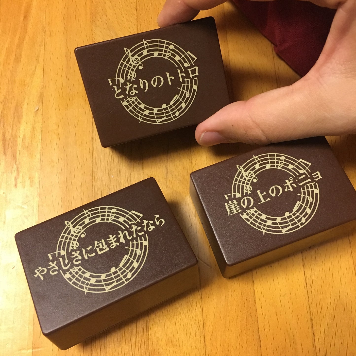 Studio Ghibli songs music box - set of 3