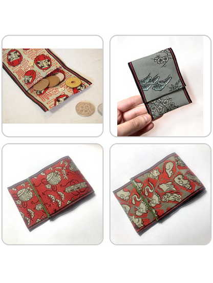 [Original Handmade] Tatami Tape Mini Pouch – five patterns available (magnetic button)