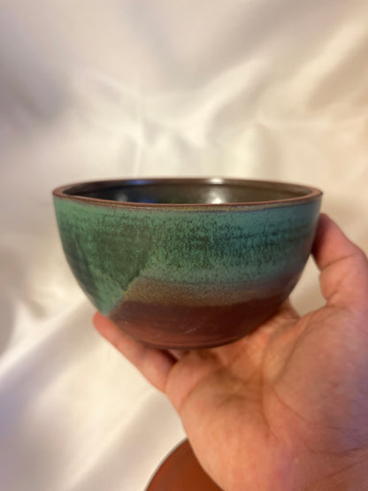 Glazed ceramic Japanese pottery for tea ceremony