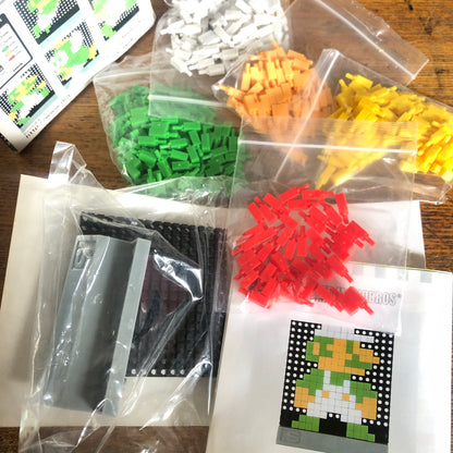 .S Dots Super Mario B Set LUIGI an FLOWER   Preowned