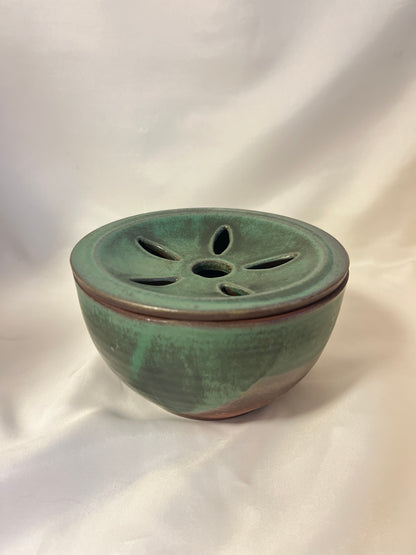 Glazed ceramic Japanese pottery for tea ceremony