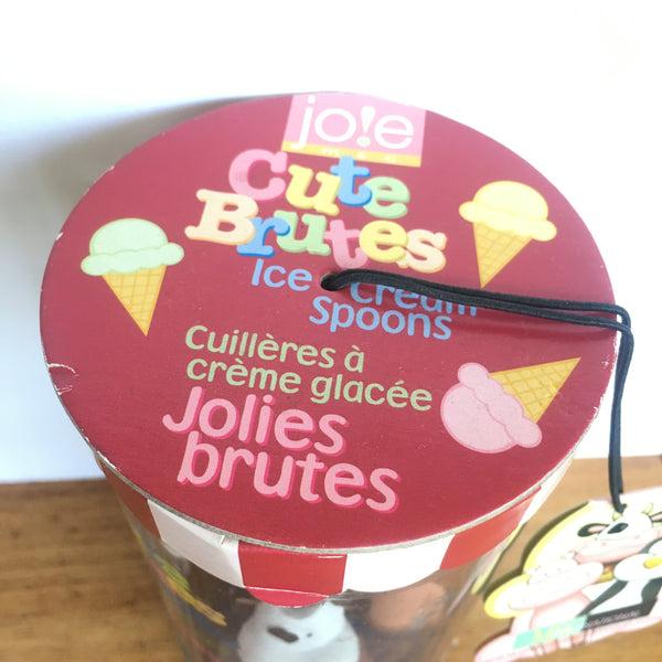 Set of 4 - Jolies Cute Brutes Ice Cream Spoons ~ Cow Polar Bear Pig Penguin ☆