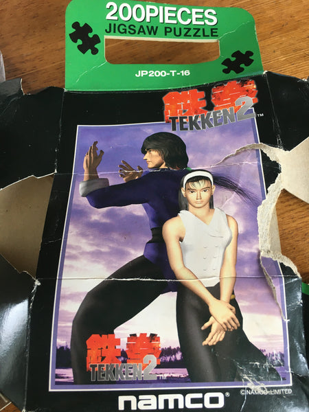Vintage Tekken 2 Original Jigsaw Puzzle from 1995 - Rare 200 Pieces Unopened