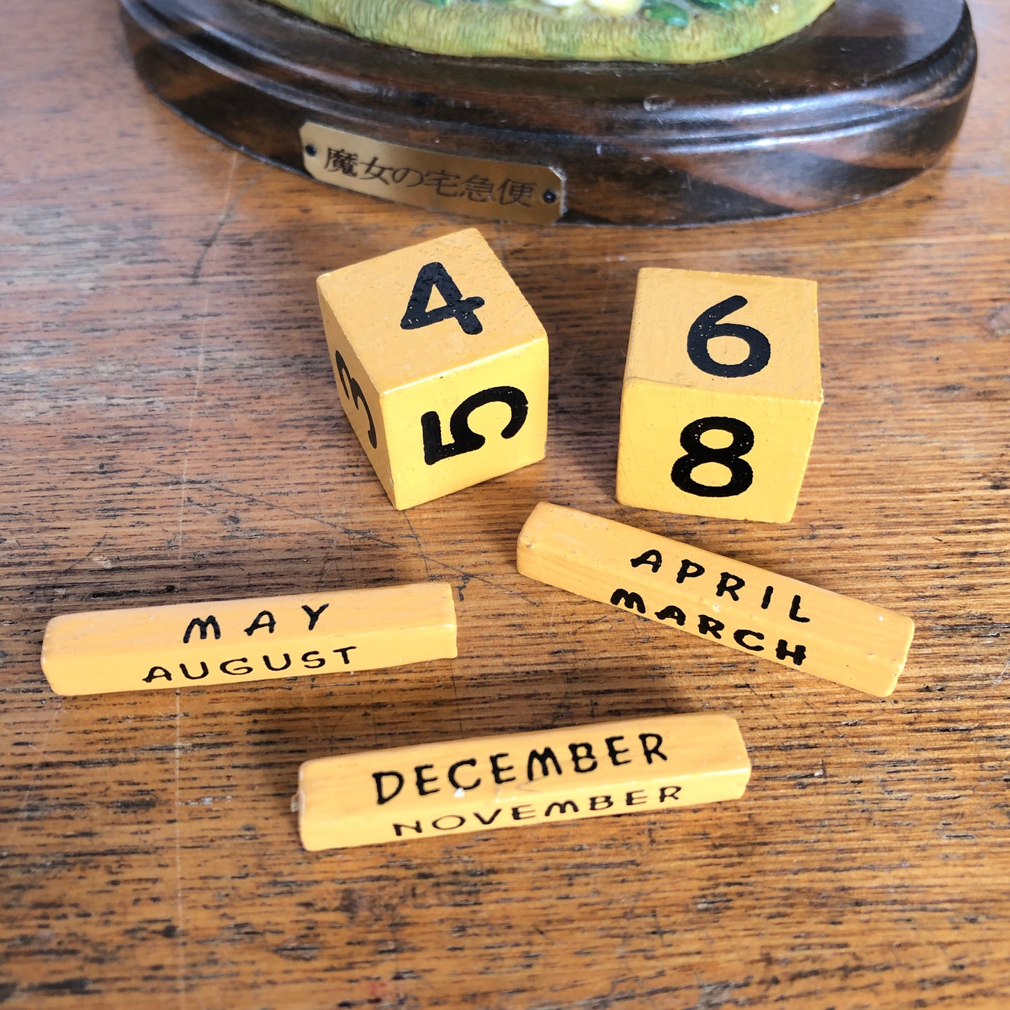 Studio Ghibli Kiki's Delivery Service Perpetual Calendar Jiji Ceramic No Box