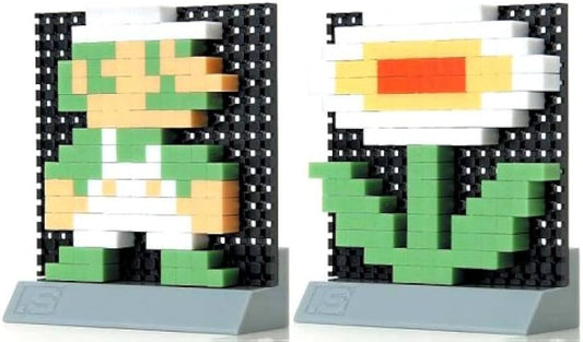 .S Dots Super Mario B Set LUIGI an FLOWER   Preowned
