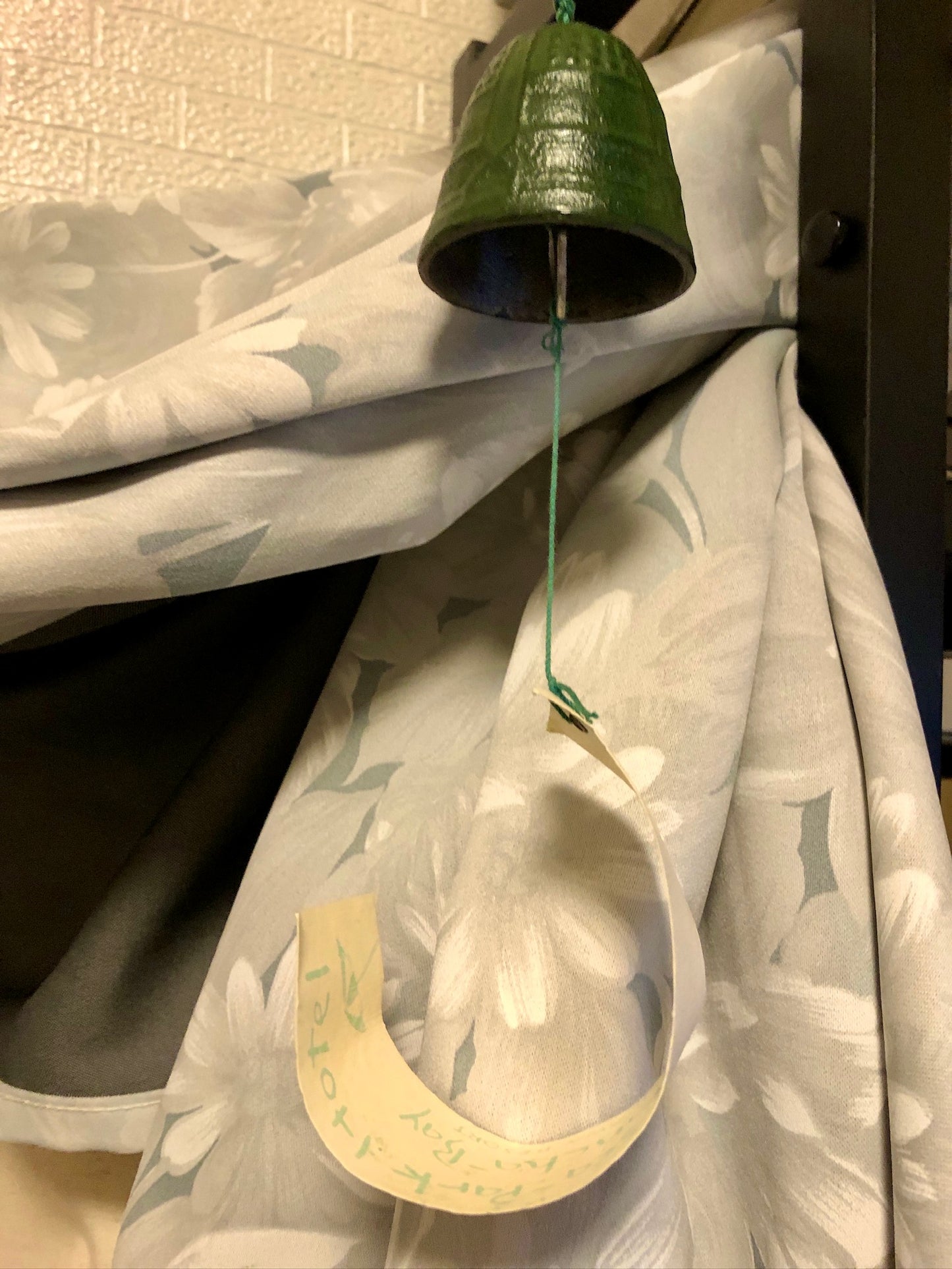 Cast-iron Wind Chime – dark green temple bell