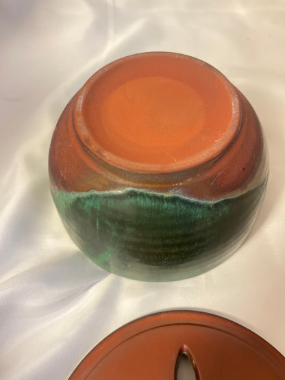Glazed ceramic Japanese pottery for tea ceremony
