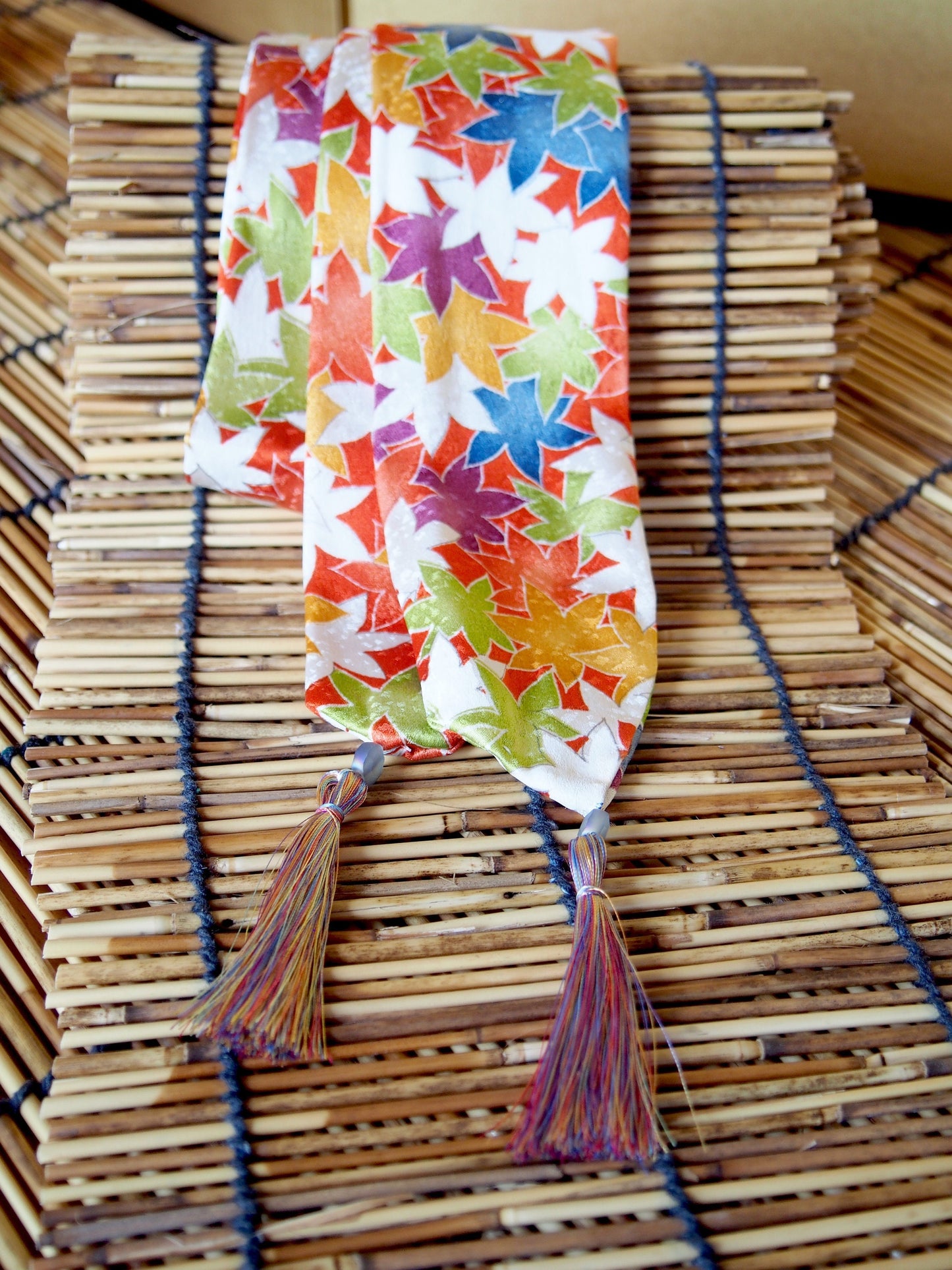 Silk kimono hair ribbon (short type)