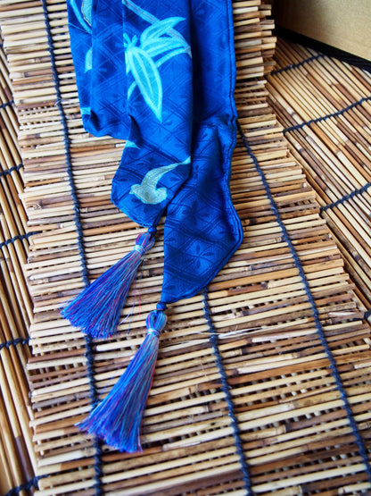 Silk kimono hair ribbon (short type)