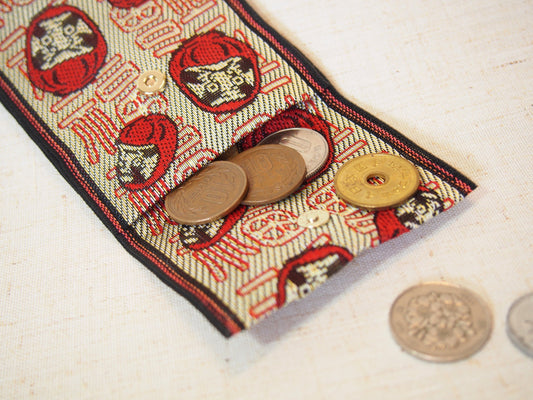 Tatami tape mini pouch - different patterns available (type 1 - magnetic button)