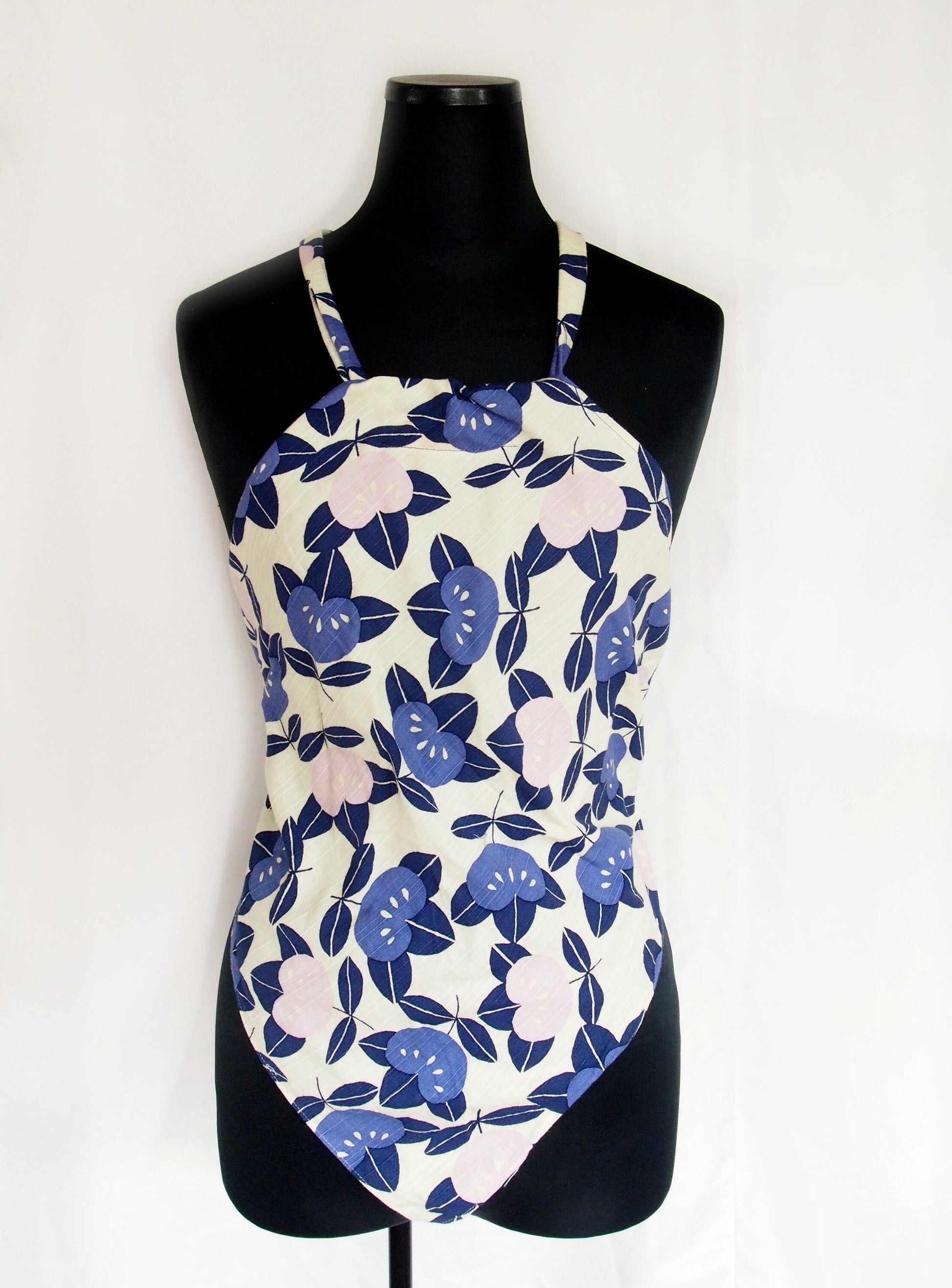 Prototype sale! Handmade Japanese furoshiki remake- cotton backless top