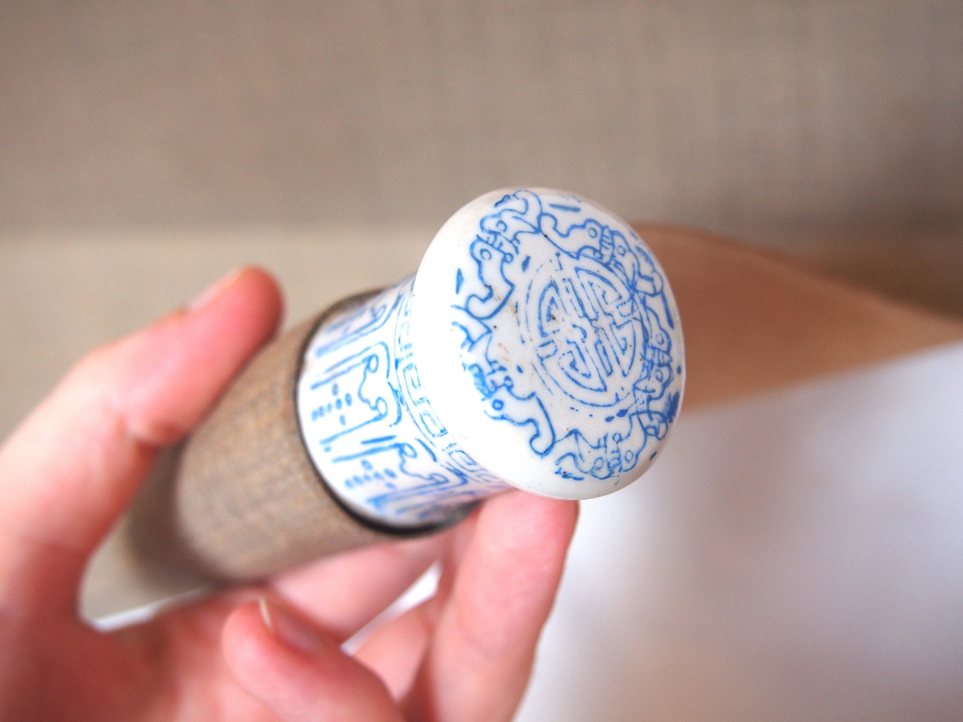 Vintage hanging scroll - Chinese calligraphy