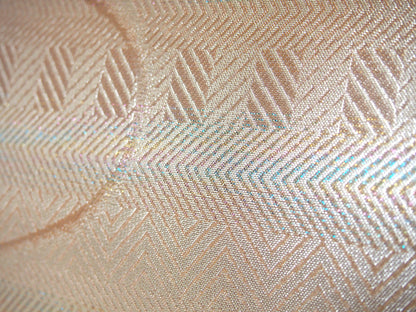 Vintage kimono handbag - textured golden with subtle rainbow accent