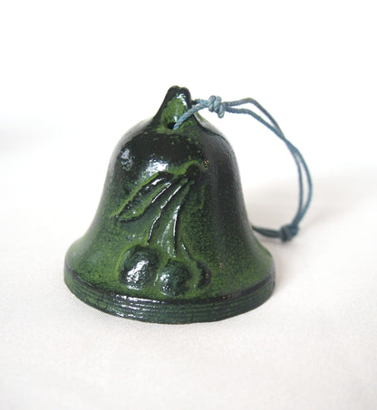 Cast iron wind chime (fuurin) - bell with cherry pattern