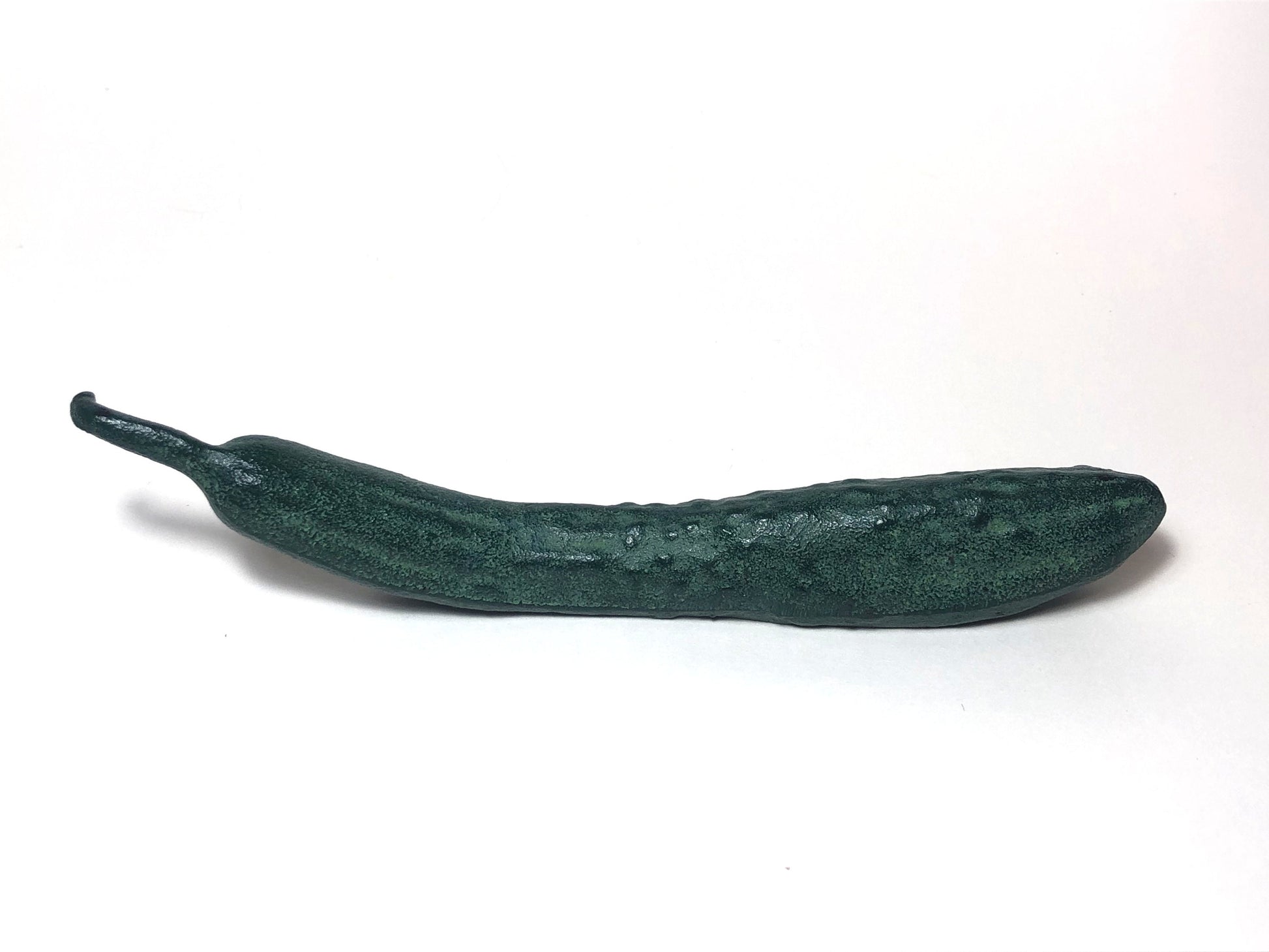 Japanese iron cast paperweight - cucumber