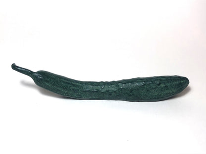 Japanese iron cast paperweight - cucumber