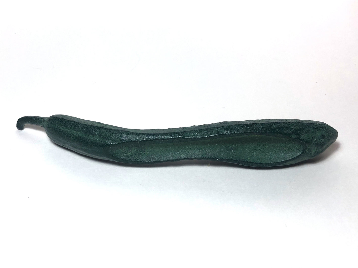Japanese iron cast paperweight - cucumber