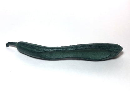 Japanese iron cast paperweight - cucumber