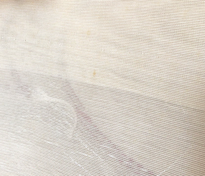 Off-white and pearl obi for summer with red and pink accents