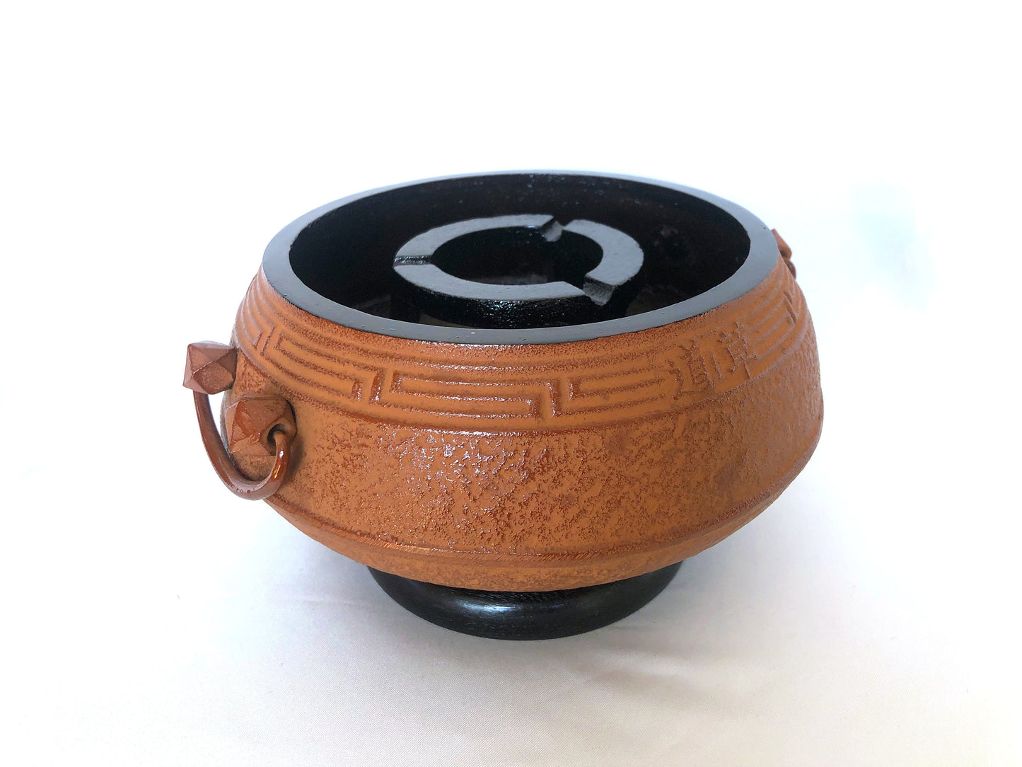 Japanese iron cast ash and ember holder - portable hearth