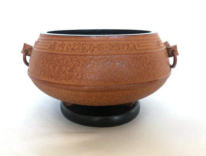 Japanese iron cast ash and ember holder - portable hearth