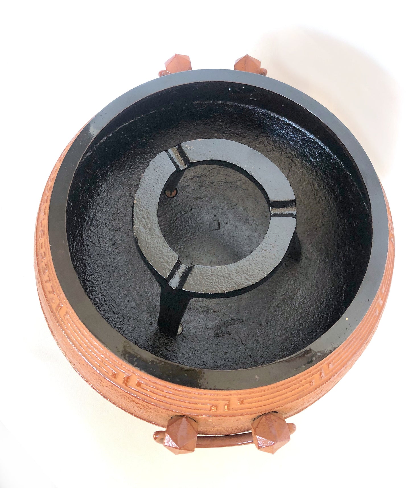 Japanese iron cast ash and ember holder - portable hearth