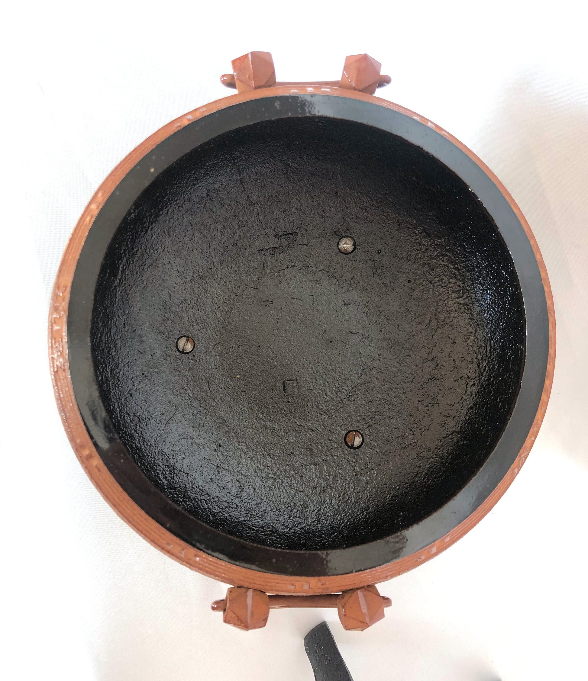 Japanese iron cast ash and ember holder - portable hearth