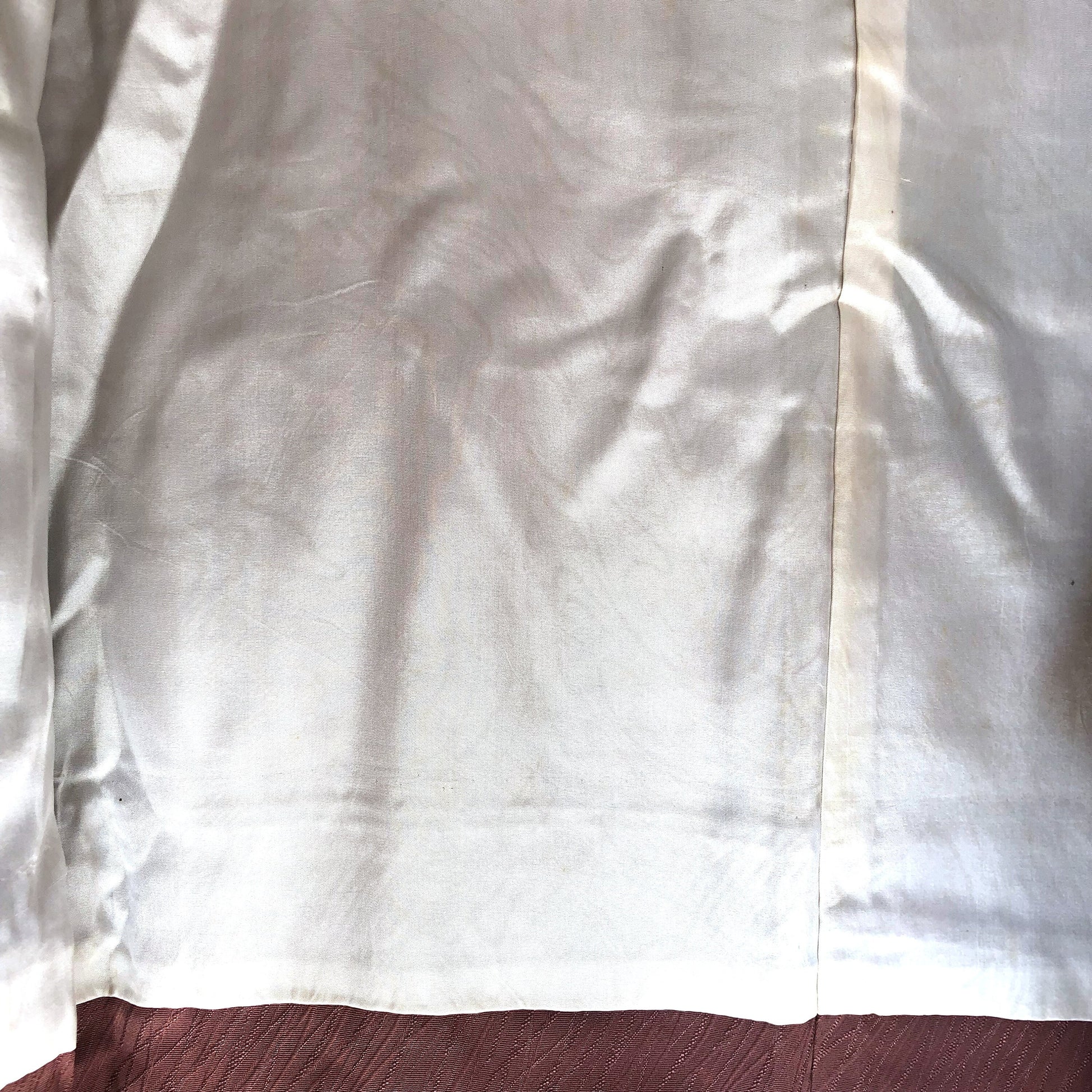 Traditional Japanese kimono coat - casual mauve taupe michiyuki
