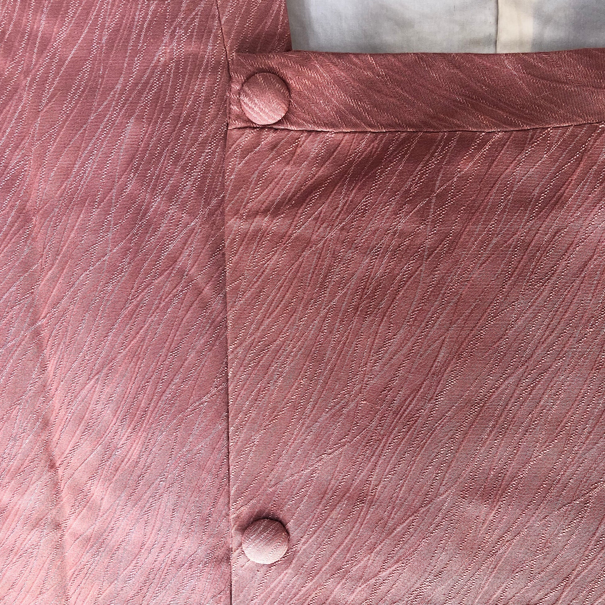 Traditional Japanese kimono coat - casual mauve taupe michiyuki