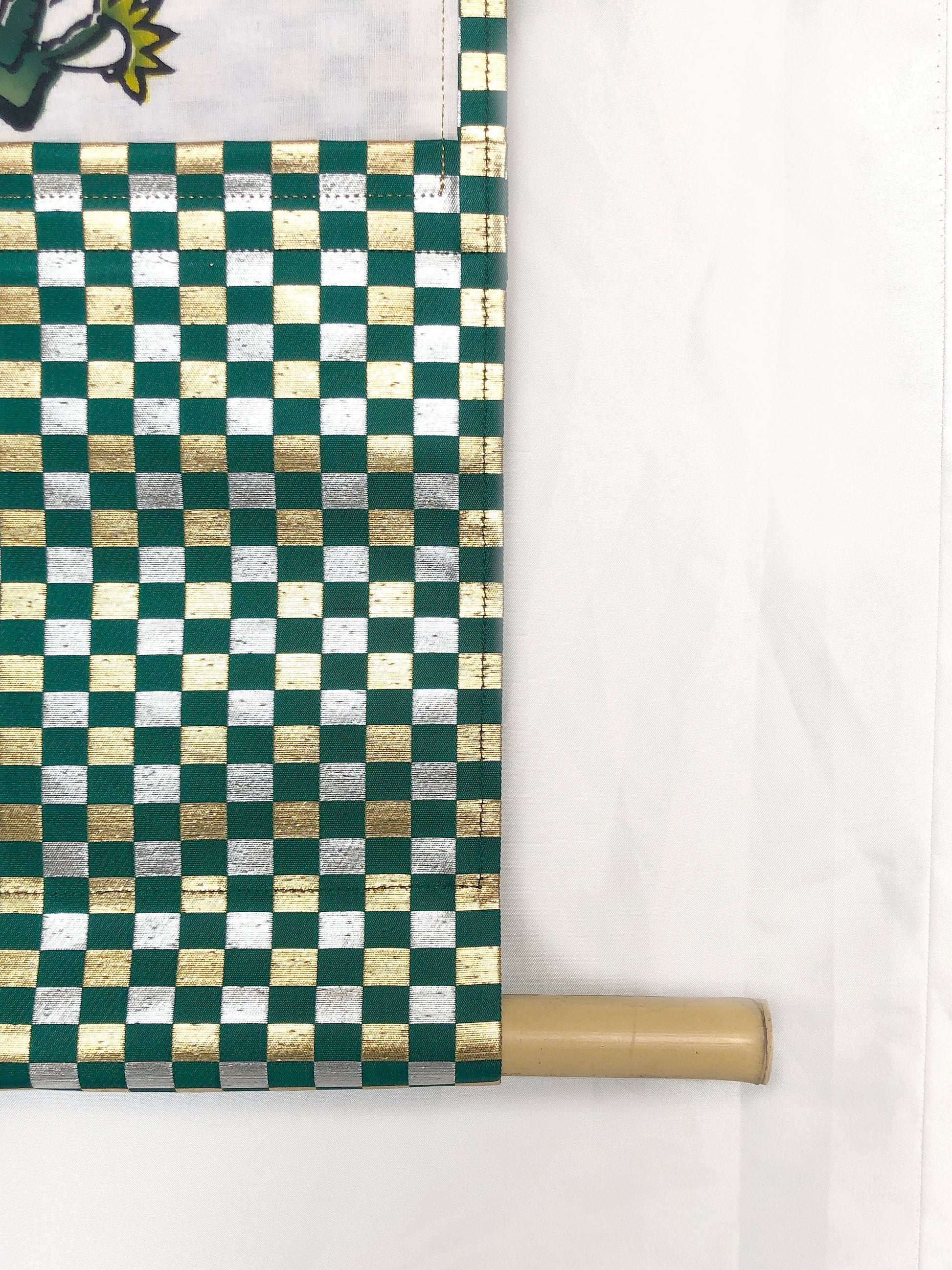 Unique handmade Japanese tapestry - kimono and obi remake - year of the dragon
