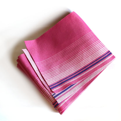 Casual Japanese hanhaba obi - striped light and dark pink