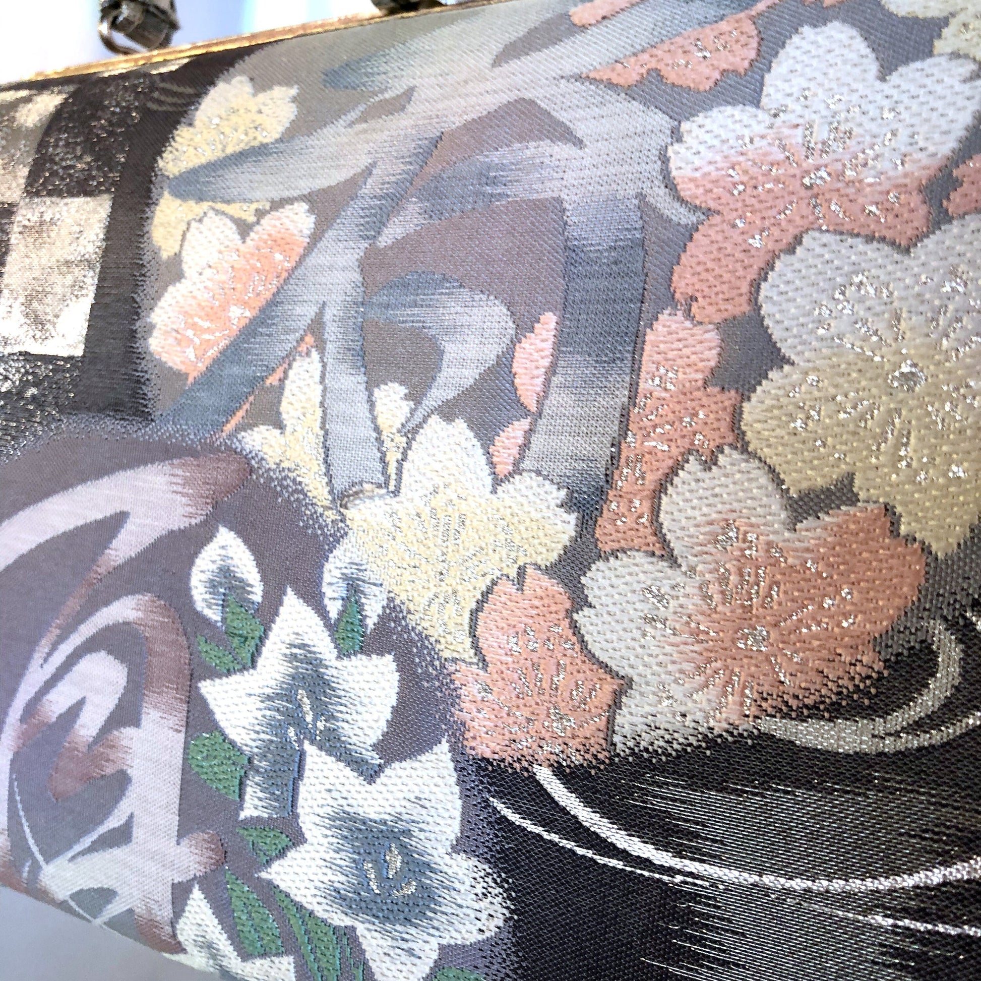 Vintage kimono handbag - flowers of four seasons